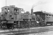 Gredl mit Kraus DXI Lokomotive 1919 im Bahnhof Greding